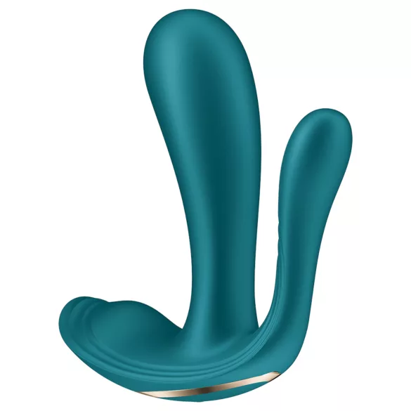 Satisfyer Top Secret+ - 3 zariņu, nēsājams vibrators (zaļš)