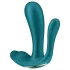 Satisfyer Top Secret+ - 3 zariņu, nēsājams vibrators (zaļš)