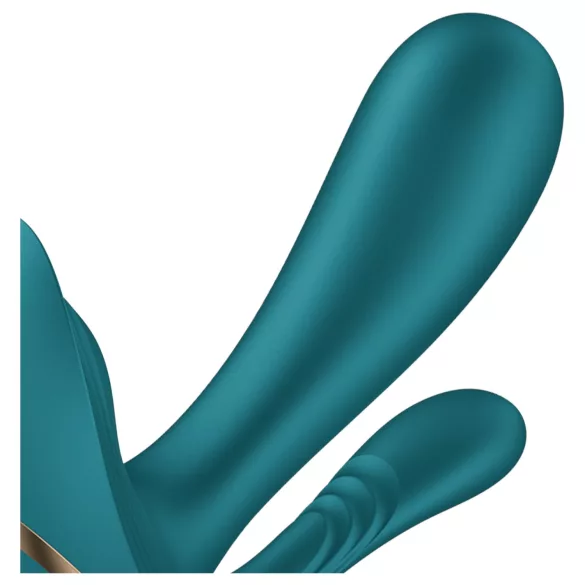 Satisfyer Top Secret+ - 3 zariņu, nēsājams vibrators (zaļš)