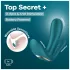 Satisfyer Top Secret+ - 3 zariņu, nēsājams vibrators (zaļš)