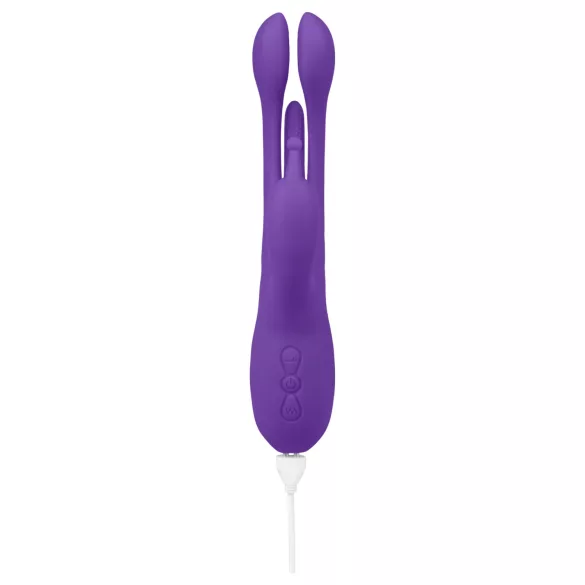 EIS vibrators ar kustīgu mēli un klitora atzaru, violets