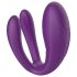 Mrow - bezvadu, ūdensizturīgs 3 motoru pāra vibrators (violets)