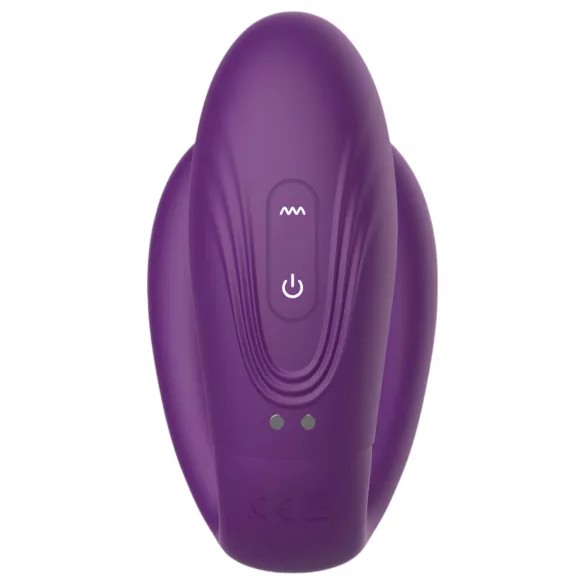 Mrow - pāru vibrators, ūdensizturīgs, 3 motori, uzlādējams, violets