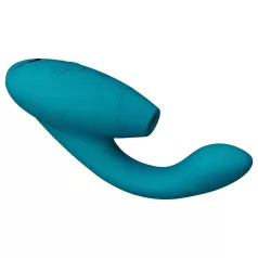   Womanizer DUO 2 - klitorstimulējošs “rabbit” vibrators (petrolkrāsas)