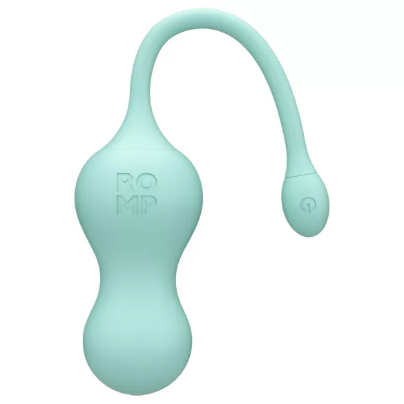 ROMP Cello - vibrējošā geišas bumbiņa ar pulti zaļa