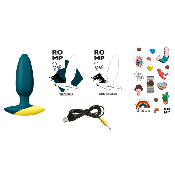 ROMP Bass - anālais vibrators (zaļš)