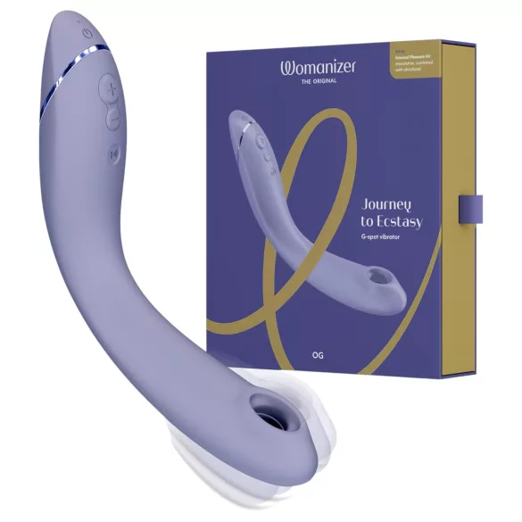 Womanizer OG - akumulators G punkta vibrators un gaisa stimulators violets
