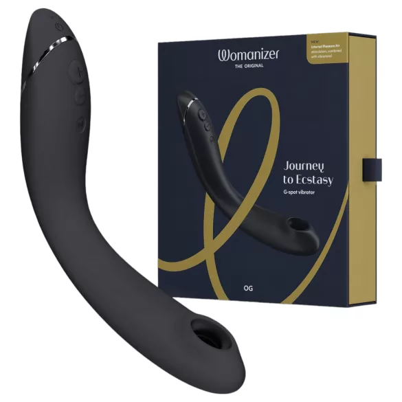Womanizer OG - akumulatora 2-in-1 gaisa viļņu vibrators melns