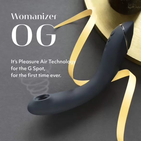 Womanizer OG - akumulatora 2-in-1 gaisa viļņu vibrators melns