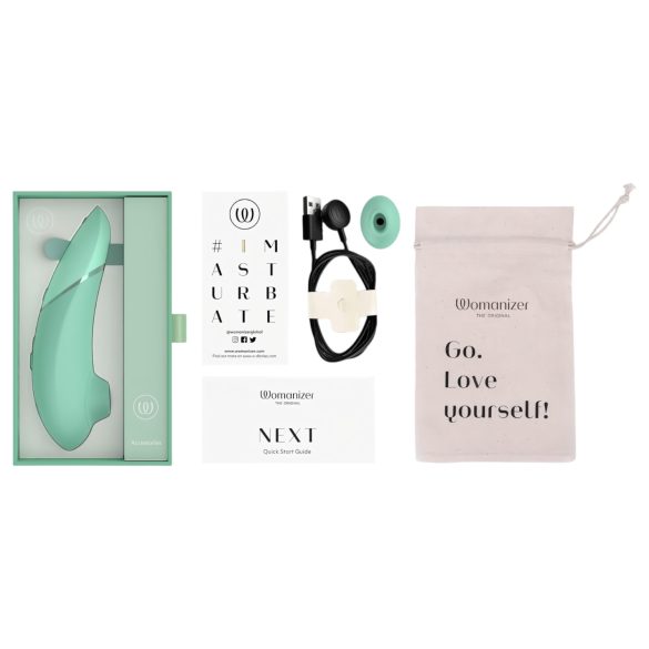 Womanizer Next - uzlādējams, ar gaisa viļņiem darbināms klitora stimulators (salvija)