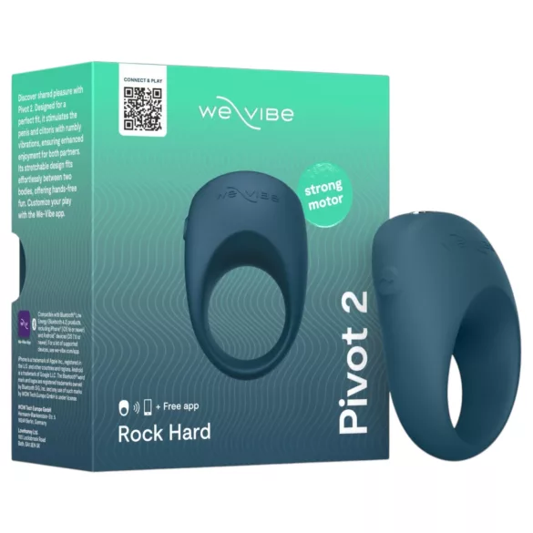 We-Vibe Pivot 2 - Lietotnes vadāms vibrējošs dzimumlocekļa gredzens vīriešiem (zils)