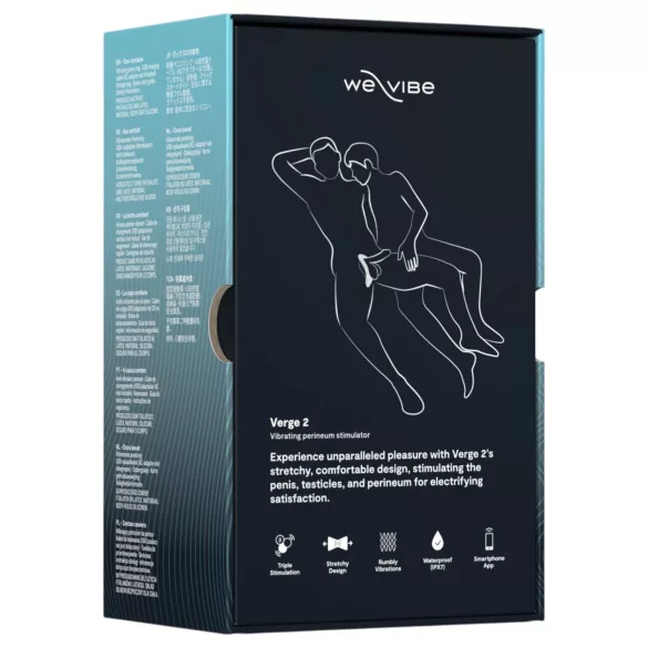 We-Vibe Verge 2 - Lietotnes vadāms vibrējošs dzimumlocekļa gredzens vīriešiem (melns)