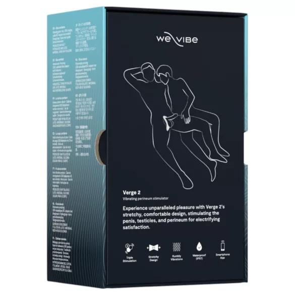 We-Vibe Verge 2 - Lietotnes vadāms vibrējošs dzimumlocekļa gredzens vīriešiem (melns)