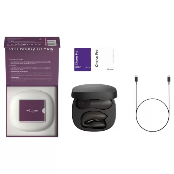 We‑Vibe Chorus Pro - pāru vibrators ar lietotni un tālvadības pulti (melns)