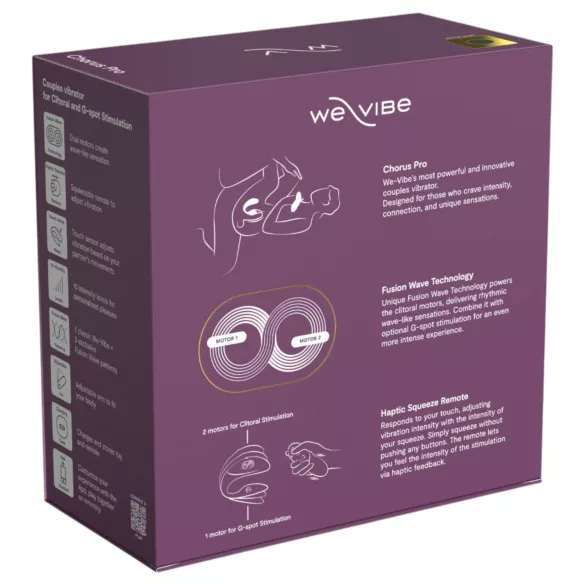 We‑Vibe Chorus Pro - pāru vibrators ar lietotni un tālvadības pulti (melns)