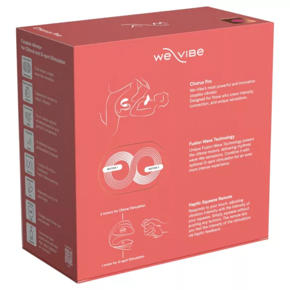 We-Vibe Chorus Pro - pāru vibrators ar lietotni un tālvadības pulti (rozā)