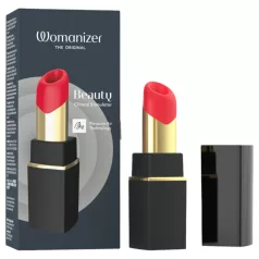   Womanizer Beauty - gaisa viļņu klitors stimulators lūpu krāsas formā (melns)