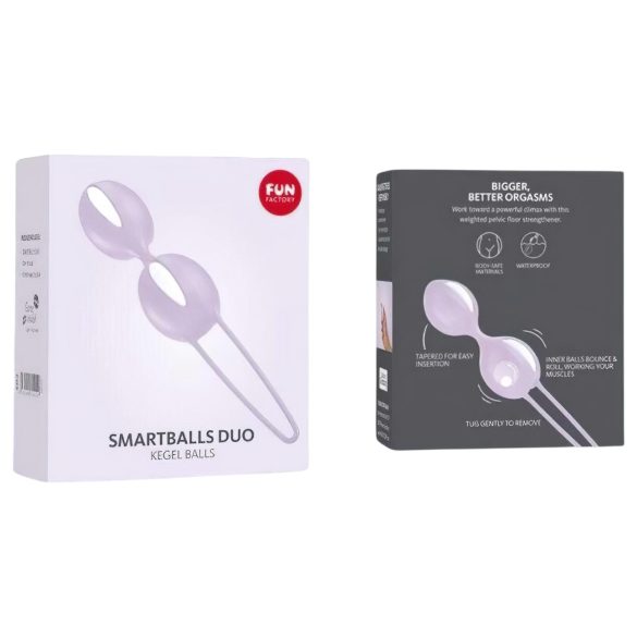 Fun Factory Smartballs Duo – geišas bumbiņas ar iekšējo lodīti (violetas)