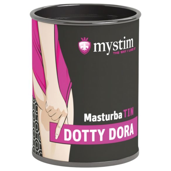 Mystim MasturbaTIN Dotty Dora - vīriešu masturbators ar punktiem balts