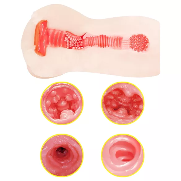 TAMASHII Nepārtraukts orgasms - anime mākslīgā vagīna masturbators (dabiska krāsa)