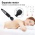 Mrow - akumulatora, ūdensizturīgs masāžas vibrators (melns)