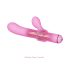 Burvju nūjiņa - vibrators, maināmi uzgaļi (rozā)