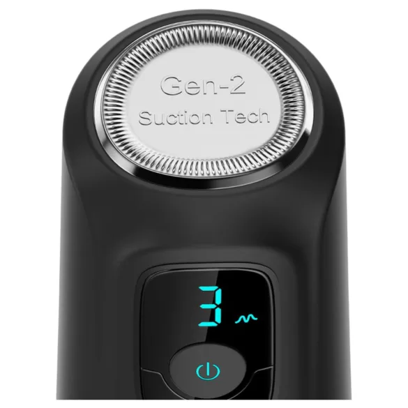 OTOUCH Airturn 4 - sūkšanas un vibrācijas automātiska masturbators (melns)