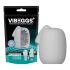 VIBEGGS Naughty Nubs - vibrējoša ola masturbatoram (balta)