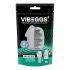VIBEGGS Ribu Bauda - vibrējošais olas masturbators (balts)