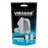 VIBEGGS vibrējošs masturbators olu forma ar mēlīti balts