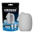 VIBEGGS Blow Misty - vibrējoša ola masturbators (balts)