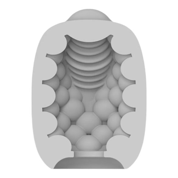 VIBEGGS vibrējošs olas masturbators balts