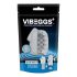 VIBEGGS Blow Misty - vibrējoša ola masturbators (balts)