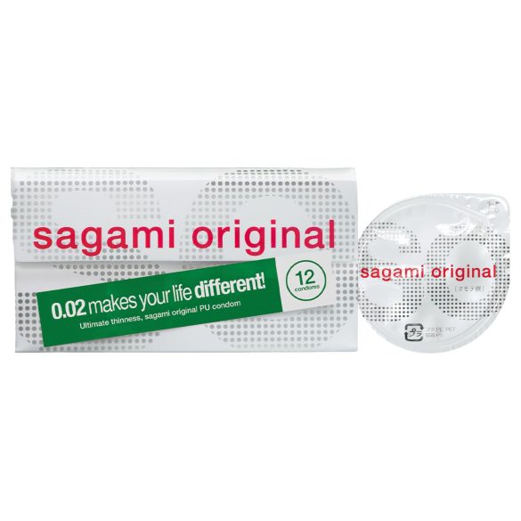 Sagami Original 0,02 - prezervatīvs - 55mm (12gb)