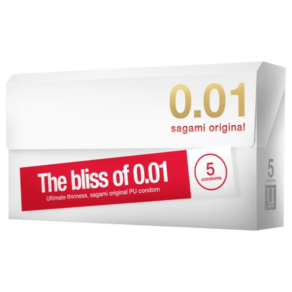 Sagami Original 0.01 - prezervatīvi 55mm 5 gab