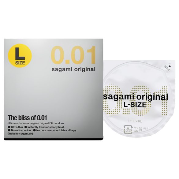 Sagami Original 0,01 prezervatīvs 58mm L izmērs 1 gab.