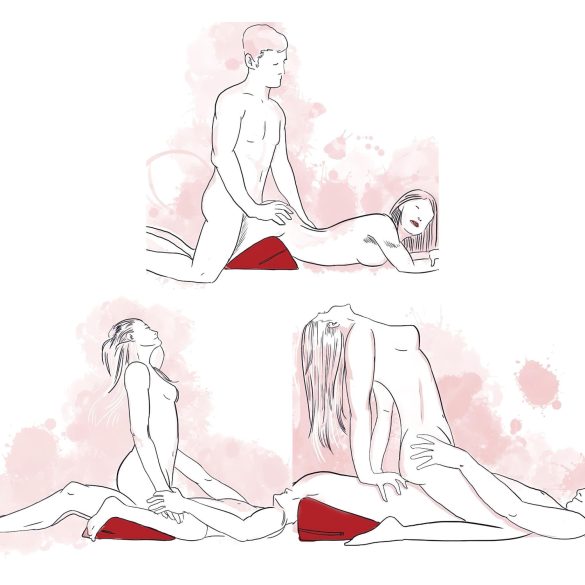 Liberator Wedge - ékveida seksa spilvens melns