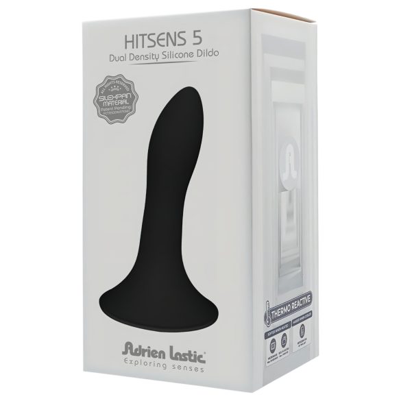 Adrien Lastic Hitsens 5 - Termoreaktīvs anālais dildo (melns)