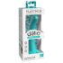 Dillio Curious Five - silikona dildo (15 cm) - tirkīzs