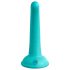Dillio Curious Five - silikona dildo (15 cm) - tirkīzs