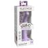 Dillio Ziņkārīgais Pieci - piesūcekņa dildo (15cm) - violets