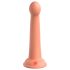 Dillio Slepenais pētnieks - galvas dildo (17cm) - oranžs