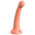 Dillio Slepenais pētnieks - galvas dildo (17cm) - oranžs