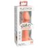 Dillio Lielais Varonis - piesūceknis silikona dildo (17cm) - oranžs