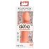 Dillio Lielais Varonis - piesūceknis silikona dildo (17cm) - oranžs