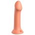 Dillio Lielais Varonis - piesūceknis silikona dildo (17cm) - oranžs