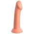 Dillio Lielais Varonis - piesūceknis silikona dildo (17cm) - oranžs