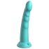 Dillio Slim 7 - piepūšamā stimulējoša dildo (20cm) - tirkīza