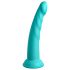 Dillio Slim 7 - piepūšamā stimulējoša dildo (20cm) - tirkīza