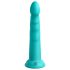 Dillio Slim 7 - piepūšamā stimulējoša dildo (20cm) - tirkīza